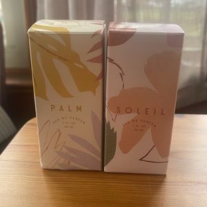 Palm Eau de Parfum and Soleil Eau de Parfum